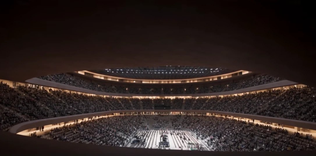 The bowl at full capacity in concert mode